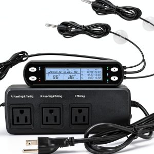 CAVACHEW Smart Thermostat Temperature Timer Reptile Heating-0